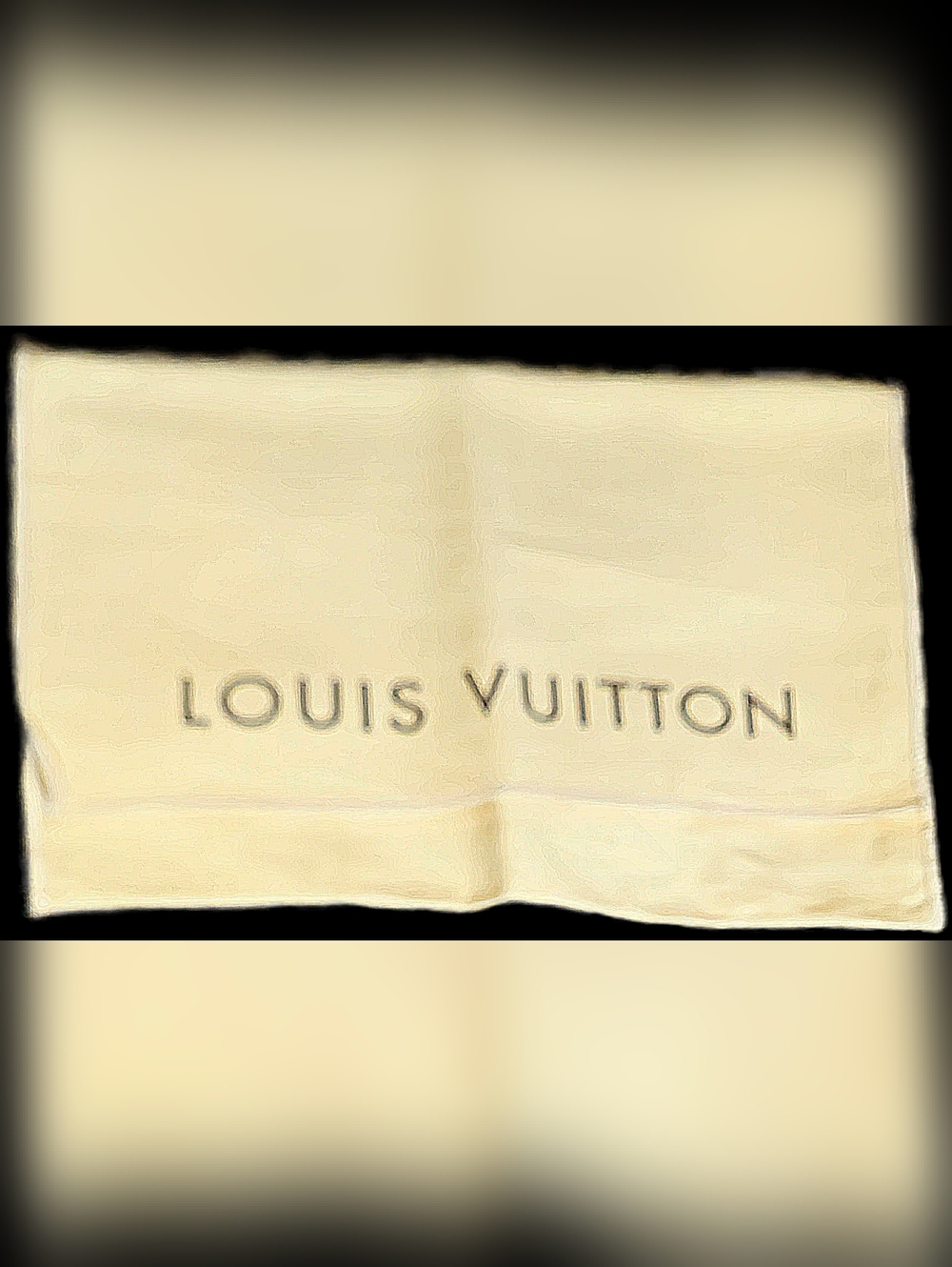 NEW Louis Vuitton Envelope Dust Bag Cream Monogram Pochette Wallet Storage